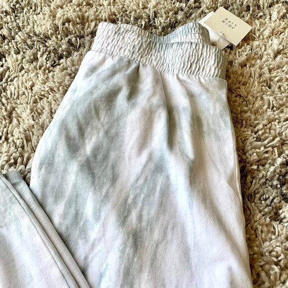ZARA Green tie-dye jogger pants women side pockets size S boho bohemian - Picture 5 of 10